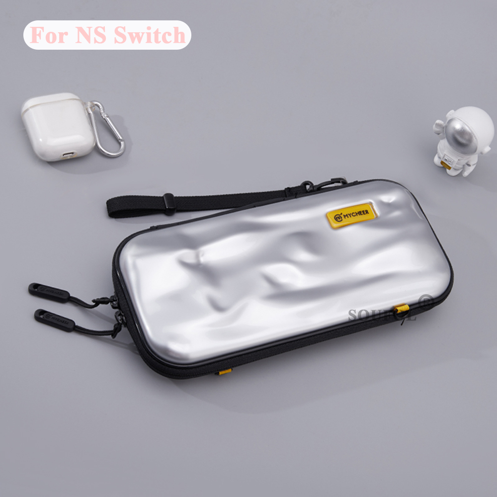 Hard Opslag Lanyard Tas Voor Nintendo Switch Pouch Draagbare Bump Bescherming Case Voor Ns Schakelaar Zak Console Cover: Silive NormalSwitch