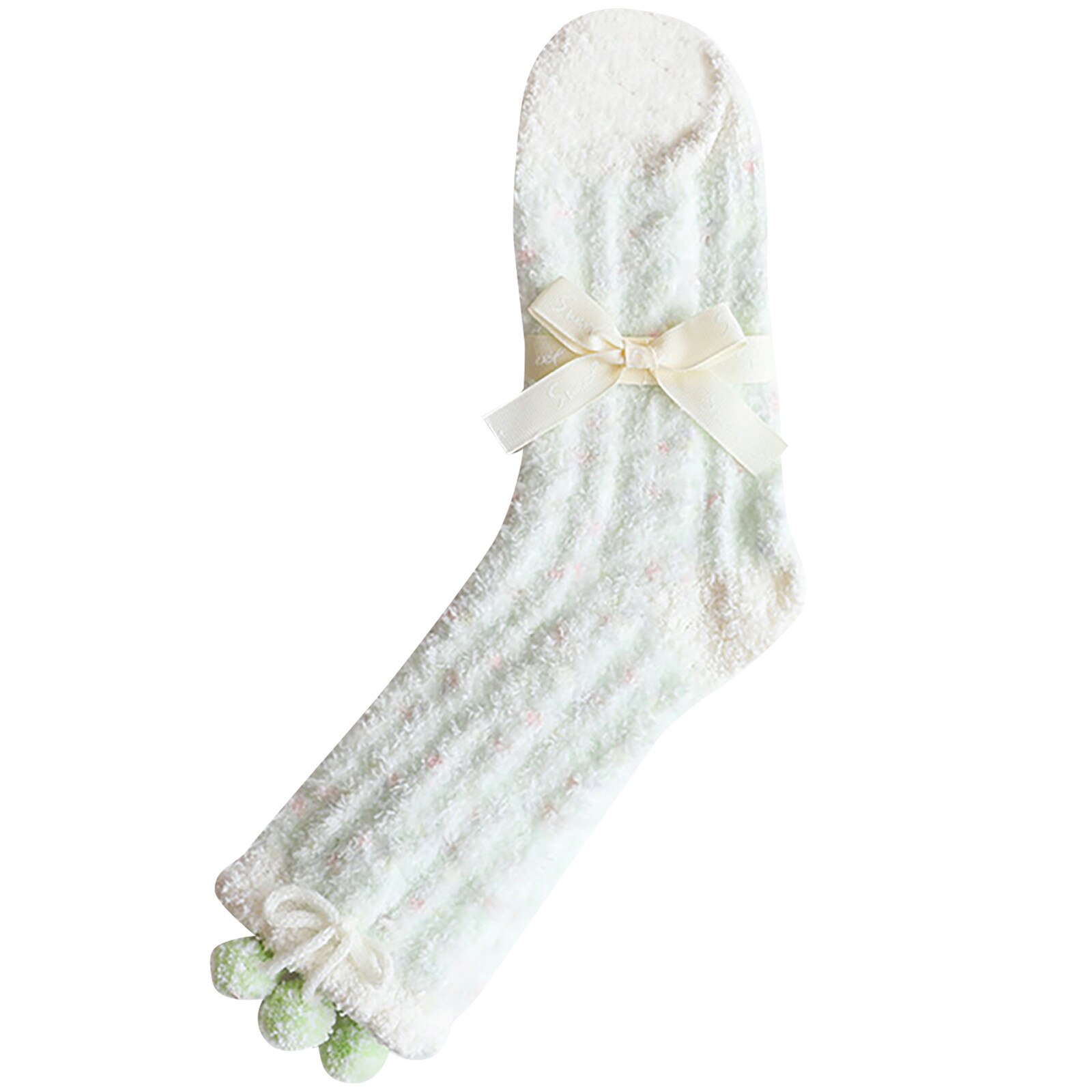 Chaussettes en molleton pour femmes, mignonnes, épaisses, chaudes, pour dormir au sol, pour la maison, c50: I