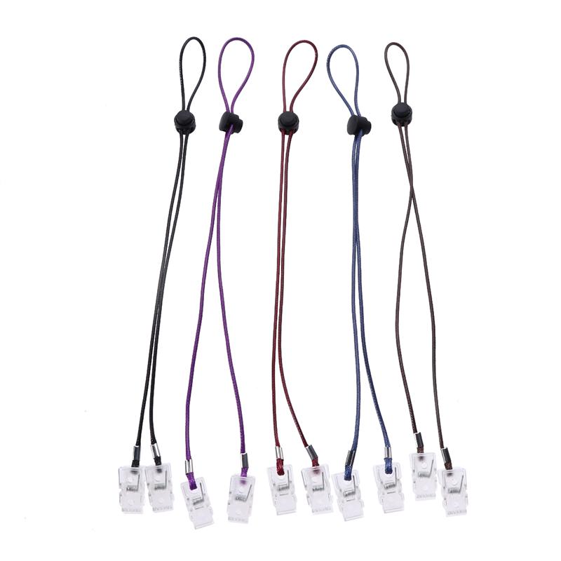 5Pcs Napkin Clip Napkin Bib Chain Flexible Lanyard Napkin Holder: Default Title