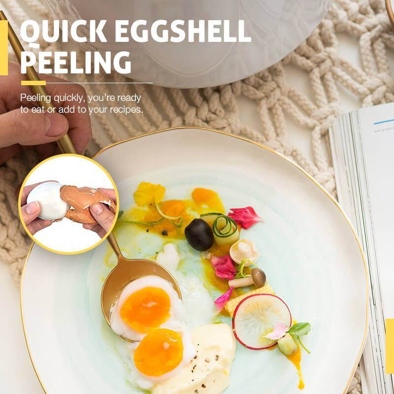 Trois étapes oeuf coquille supprimer outil magique oeuf braconnier cuire peler les oeufs appareil cuisine outil oeuf décapant cuisine outils de cuisson