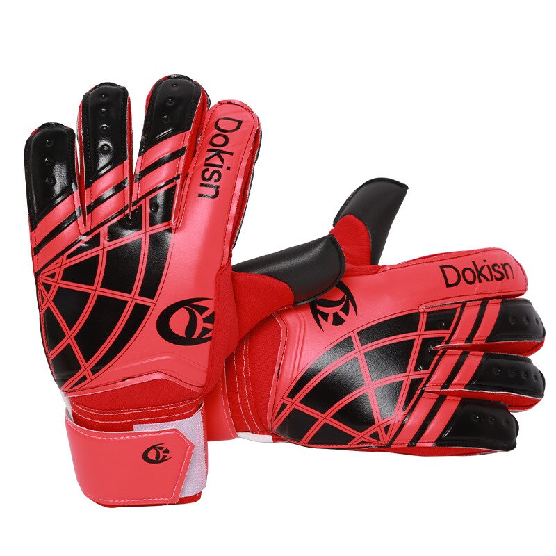 Nuovi guanti da portiere di calcio guanti da portiere per allenamento di calcio guanti da portiere in lattice antiscivolo resistenti all&#39;usura: DKS835 red / 8