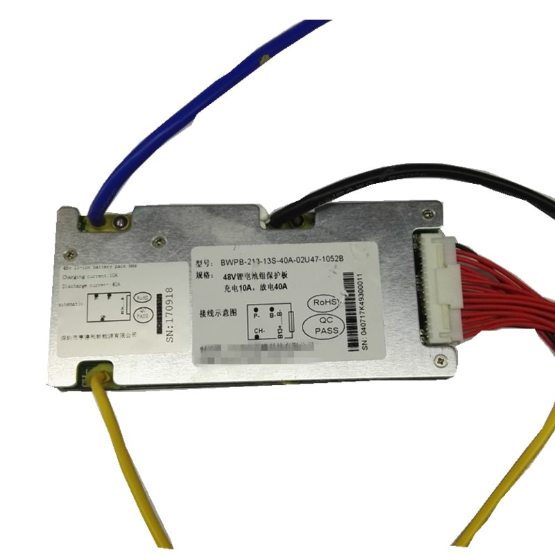 13s bms 48v 40a bms 13cell for Electric motorcycle lithium battery 1000w motor