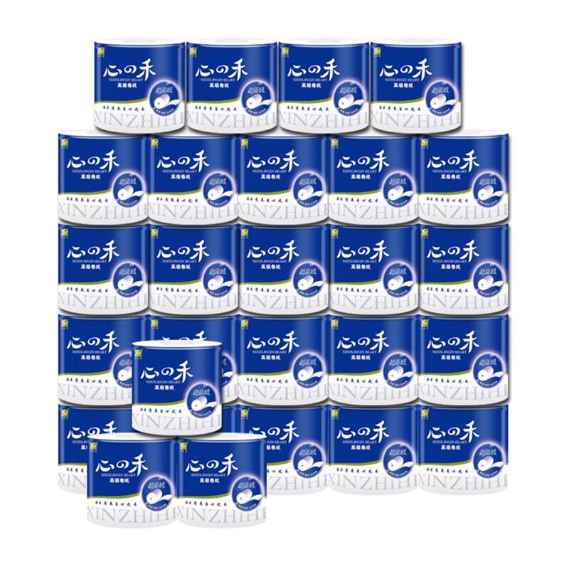 10 Rolls Super Soft Paper Towels Toilet Paper 4 Ply Bulk Rolls Bathroom Tissue Skin-Friendly