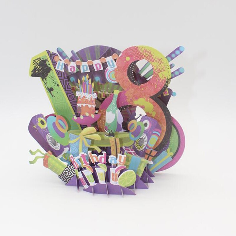 Postcard Card Greeting Cards Creativity Paper 3D Pop Up Cards For Valentine Lover Happy Birthday Anniversary: style1