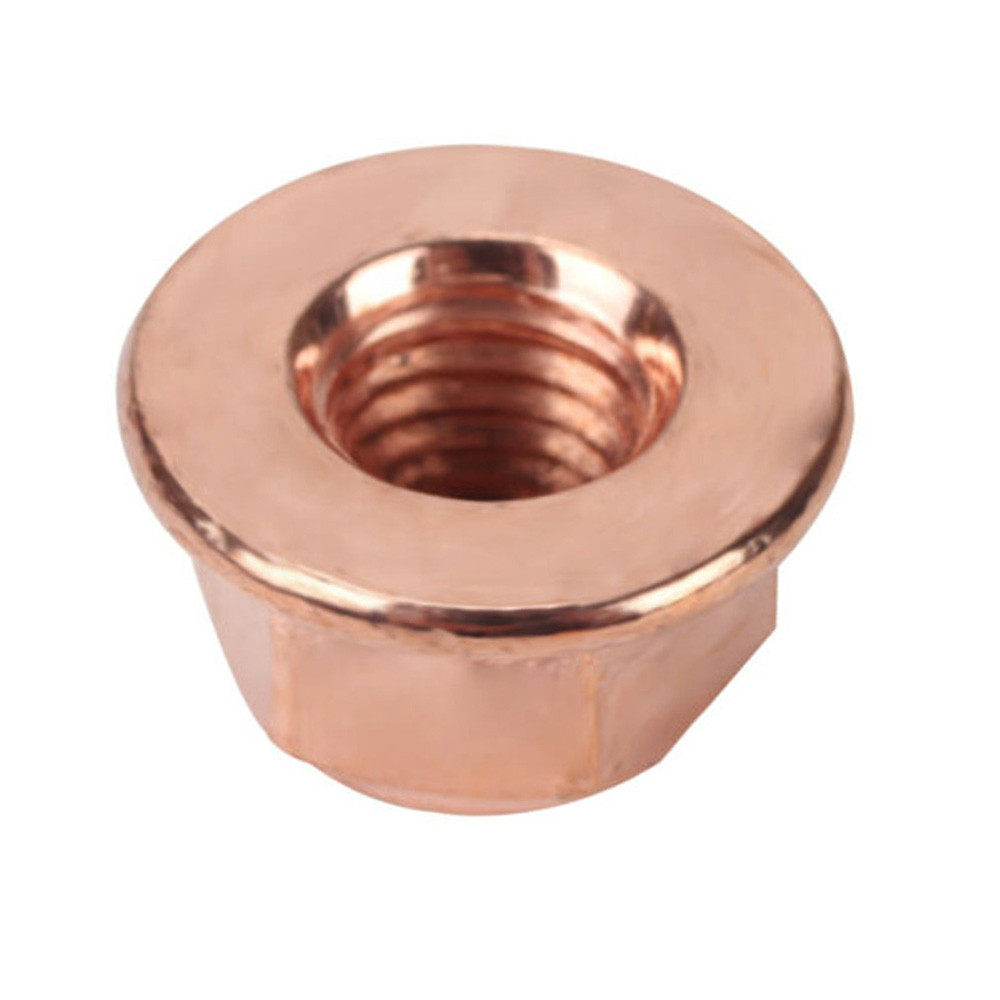 50x M8 Verkoperde Geflitste Uitlaat Moeren Sw 13 Spruitstuk Stud Hex Moer 8Mm Turbocompressor Moer Auto Bevestigingsmiddelen Accessoires