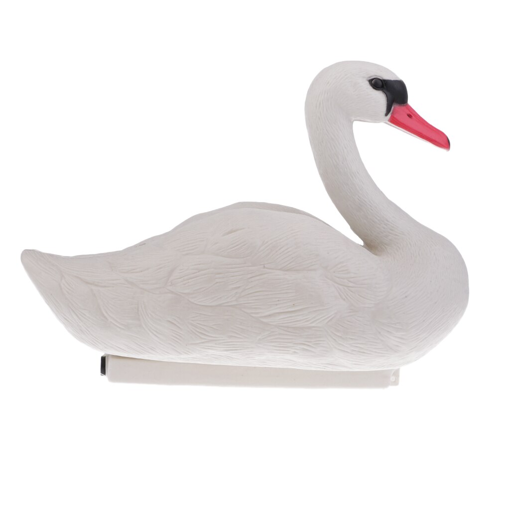 3D Full Size Floating White Swan Decoy keep Canada geese away