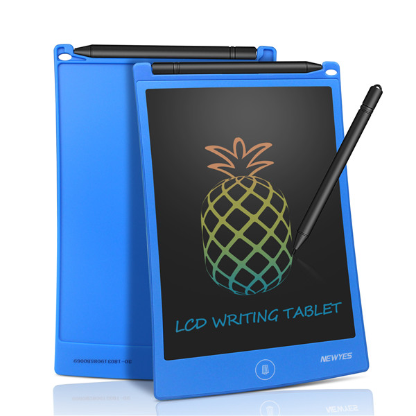NEWYES 8.5inch Colorful LCD Writing Tablet Electronic Drawing Graphics Board Digital Handwriting with stylus pen Birthday: Blue
