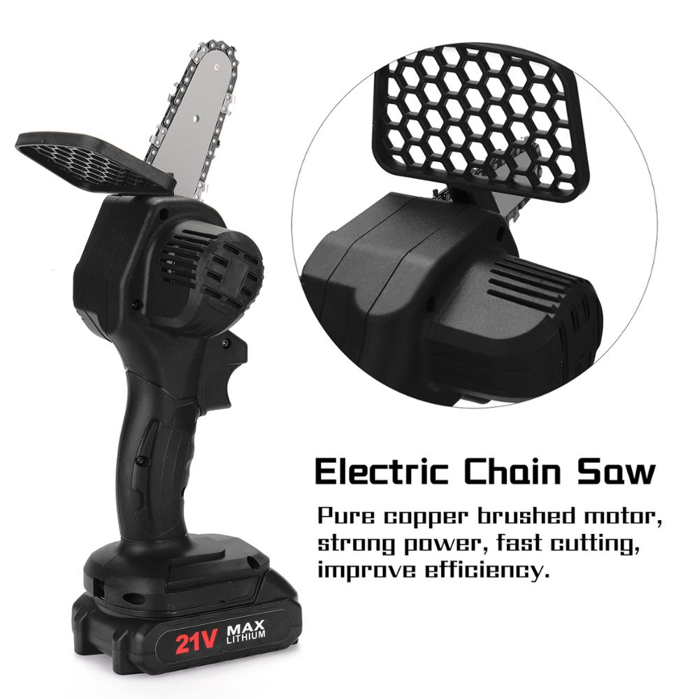 Portable électrique taille scie Rechargeable petites scies électriques travail du bois scie électrique jardin enregistrement Mini brossé scie électrique