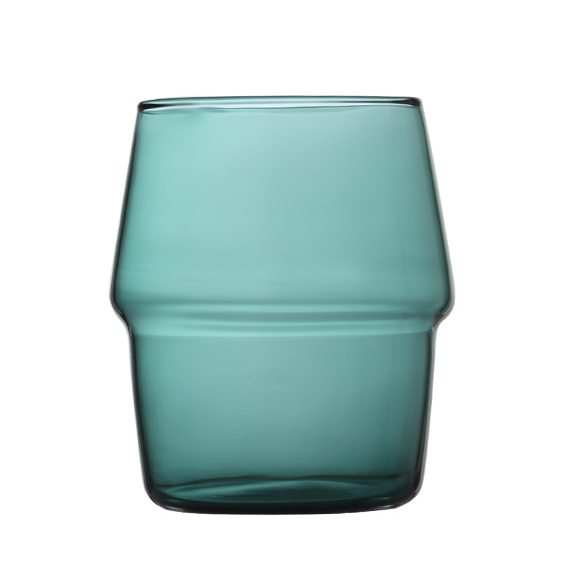 2 stk Glasskåler 300ml - Gjennomsiktig, Varmebestandig til Kaffe, Te, juice: Grønn