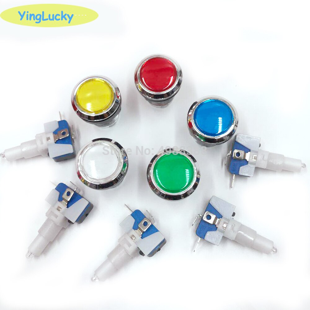 2 juegos de Arcade DIY, Joystick, Kits con 20 LED, Arcade botones + 2 Joysticks + 2 USB Kit de codificador + conjunto de piezas de