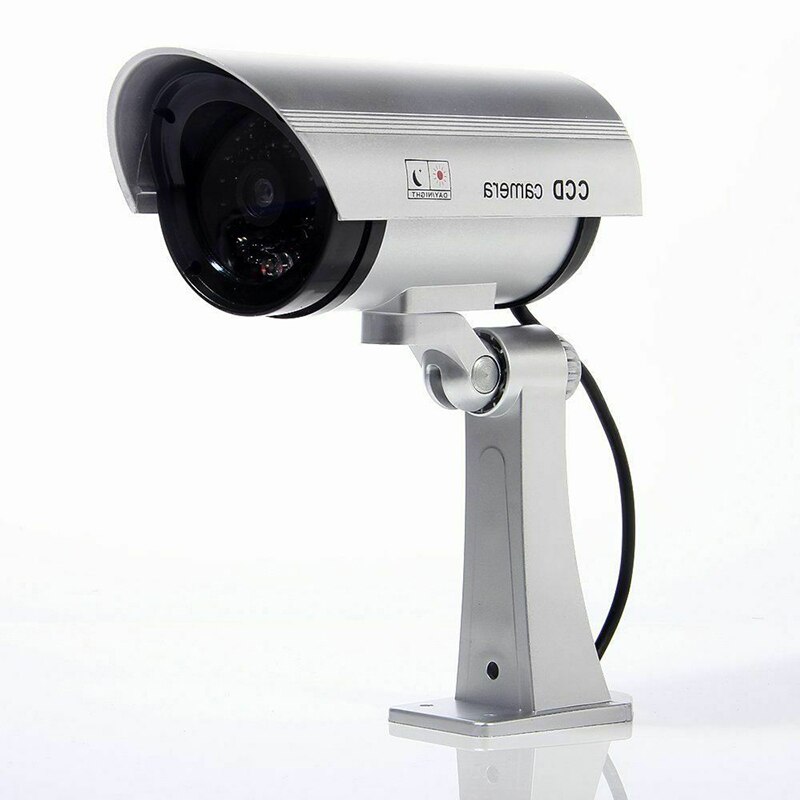 Dummy Security Surveillance Security CCTV Surveillance Camera Flashing Red LED Flash Light IR Outdoor Indoor Camera