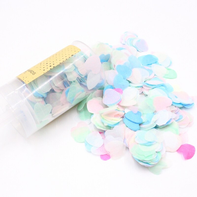 DIY Heart-shape Confetti Mixed Rose Gold Wedding Bridal Anniversary Confetti Birthday Party Decorations