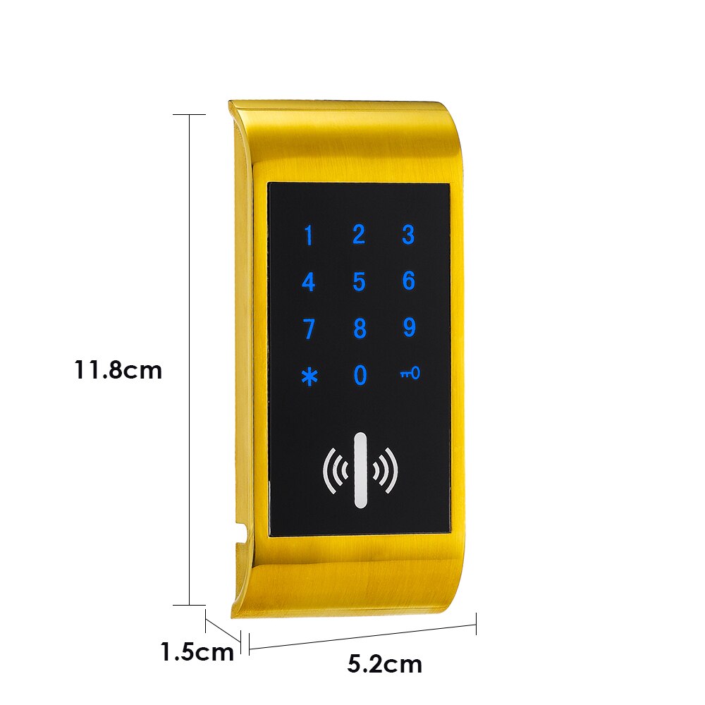 Keyless Touch Keypad Password RFID Card Key Metal Digital Electronic Sauna Cabinet Lock EM126