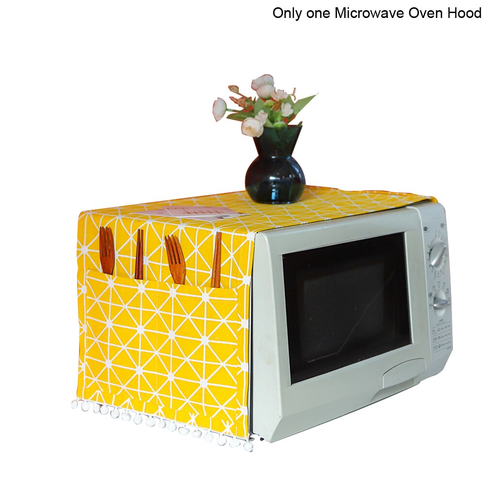 Opvouwbare Magnetron Kap Anti Olie Stof Waterdicht Keuken Accessoires Draagbare Mode Afdrukken Woondecoratie Universele