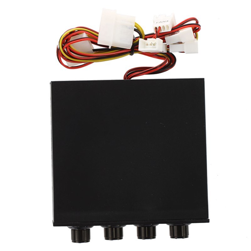 4 Channel 4 Pin Connector Blauwe Led Pc Fan Controller