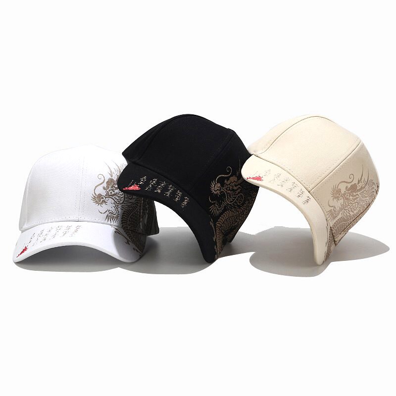 DCEBEY-gorra de béisbol con de dragón Para Hombre, gorro de béisbol con de dragón de estilo chino, algodón, unisex