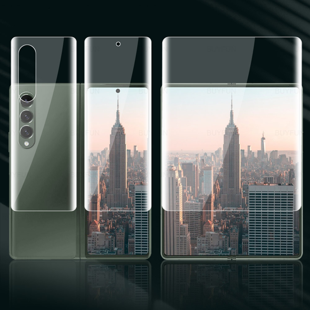 Hydrogel Film Voor Samsung Galaxy Z Fold3 5G Hd Voor + Back Screen Protector Zachte Film Voor Samsung Z vouw 3 Fold2 Veiligheid Lens Glas