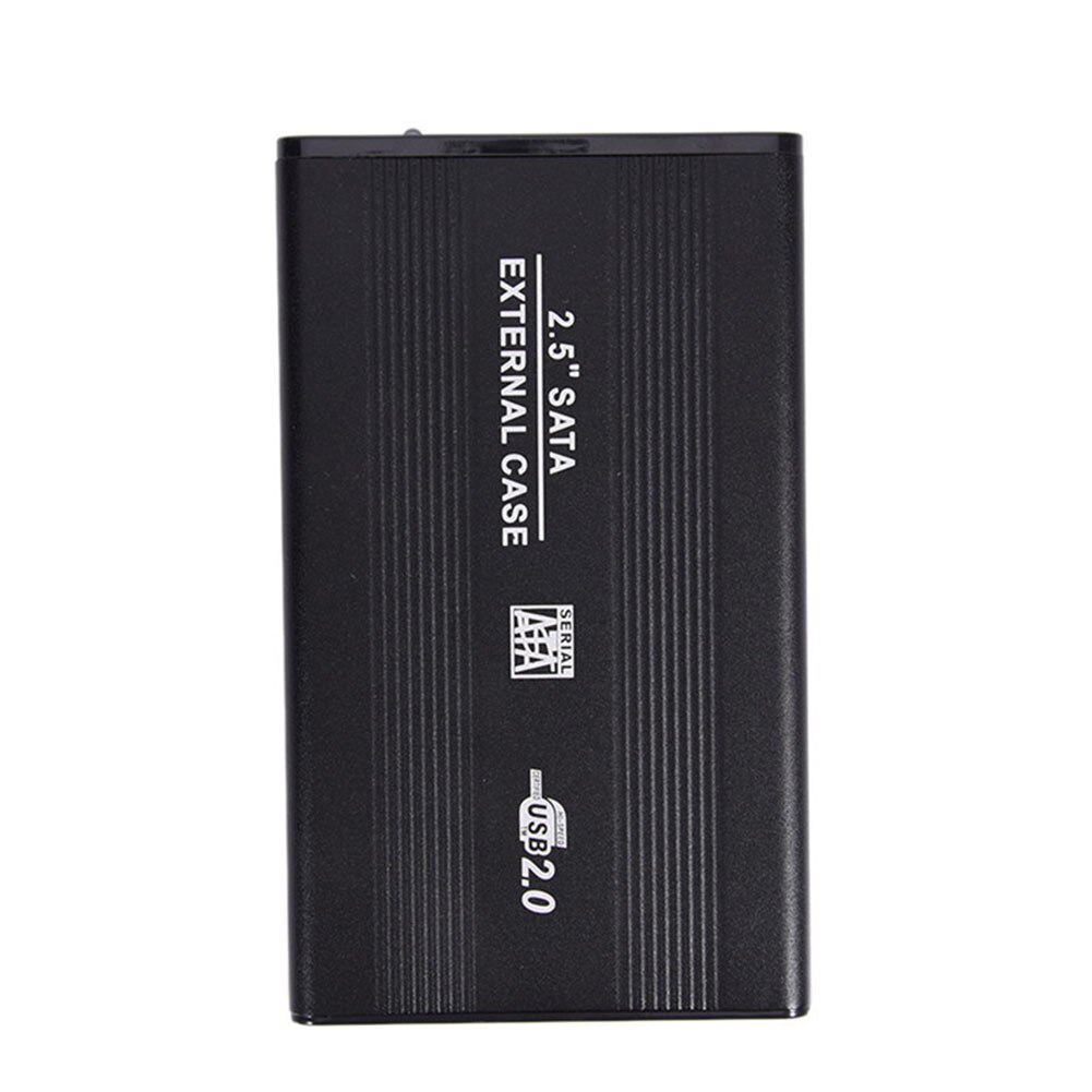 Metalen Hdd Case Hdd Ssd 2.5Inch Sata Naar Usb Externe Mobiele Harde Schijf Case Box Usb 3.0 2.0 бокс Для Жесткого Диска: Black USB3 0