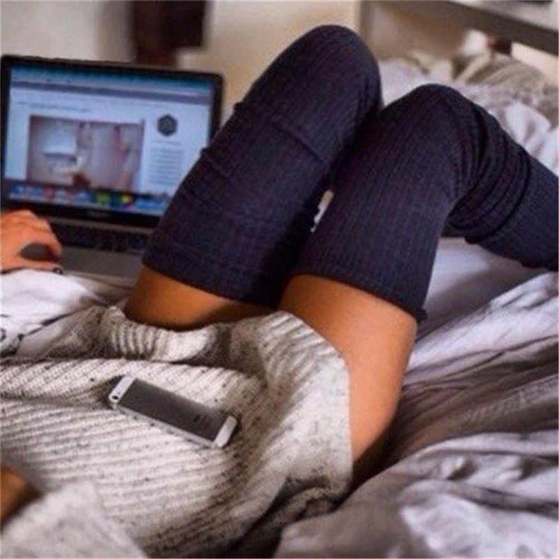 1 pari kestävät talvisukkahousut naisten tyttöjen pehmeät neulotut legginssit pituus:n. . 65cm