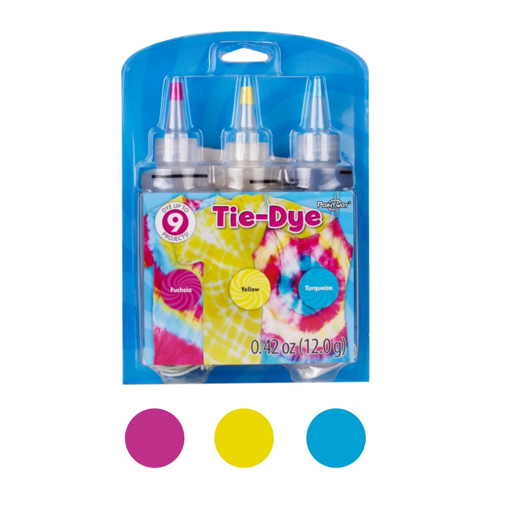 5 färger tie-dye kit bomull linne kläder färgämnen giftfri diy dye kit färg färger kläder för färgämnen målning verktyg: 3 st