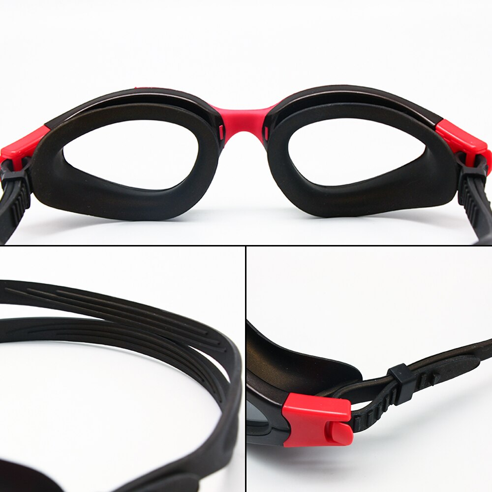 Photochromic Transition Swimming Glasses Swim Goggles Triathlon Anti-Fog UV400 Easy Adjusting Comfortable