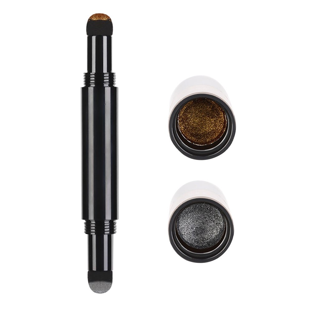 Stylo poudre à ongles effet miroir holographique Double tête coussin d'air stylo poudre bricolage décoration des ongles bâton éponge outils d'art des ongles