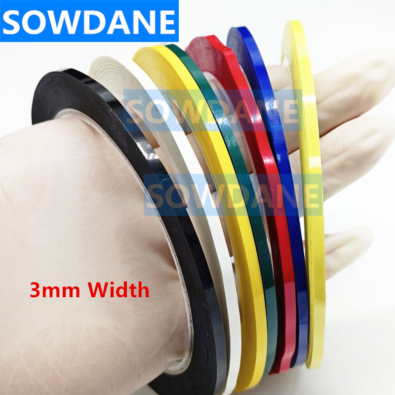 Bande annulaire de Code dentaire multicolore, 1 rouleau/2 rouleaux, pour Instruments dentaires, matériau de dentiste Autoclavable, longueur 65m, largeur 3mm/5mm