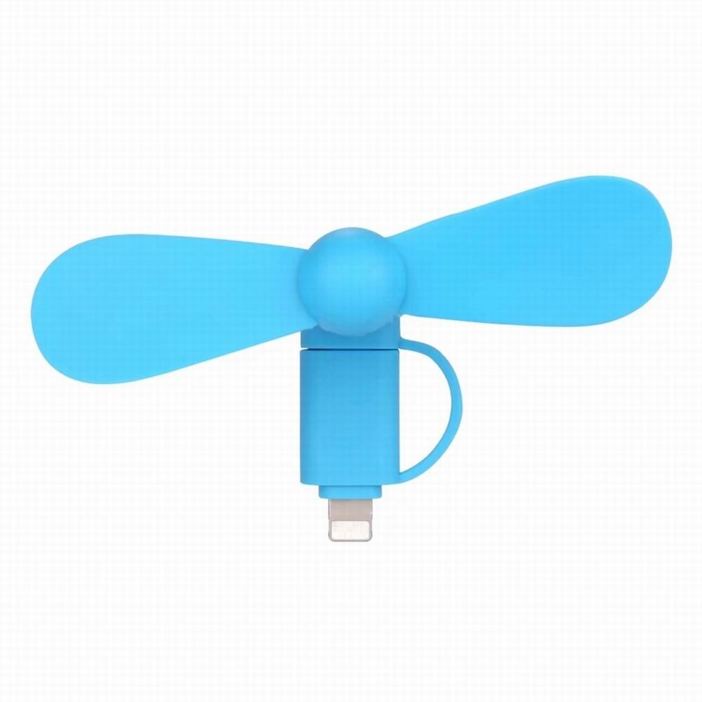 Mini 2 in 1 Portable Micro USB Hand Fan for iPhone 5/6/Samsung/HTC/Android OTG Smartphones USB Gadget