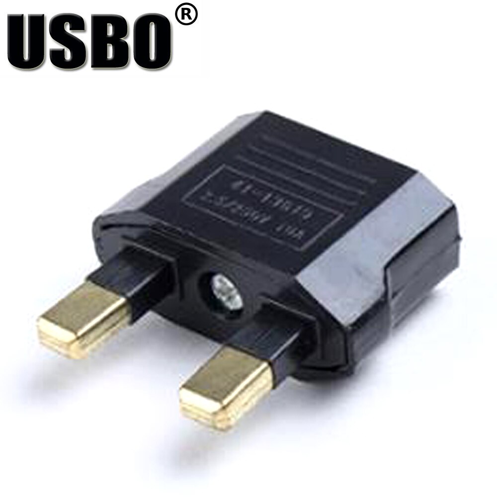 Supply Black 6/10A 250V universal travel adaptor plug UK/US/AU/EU(4.0/4.8MM) 2Pins Small power adaptor plug socket converter