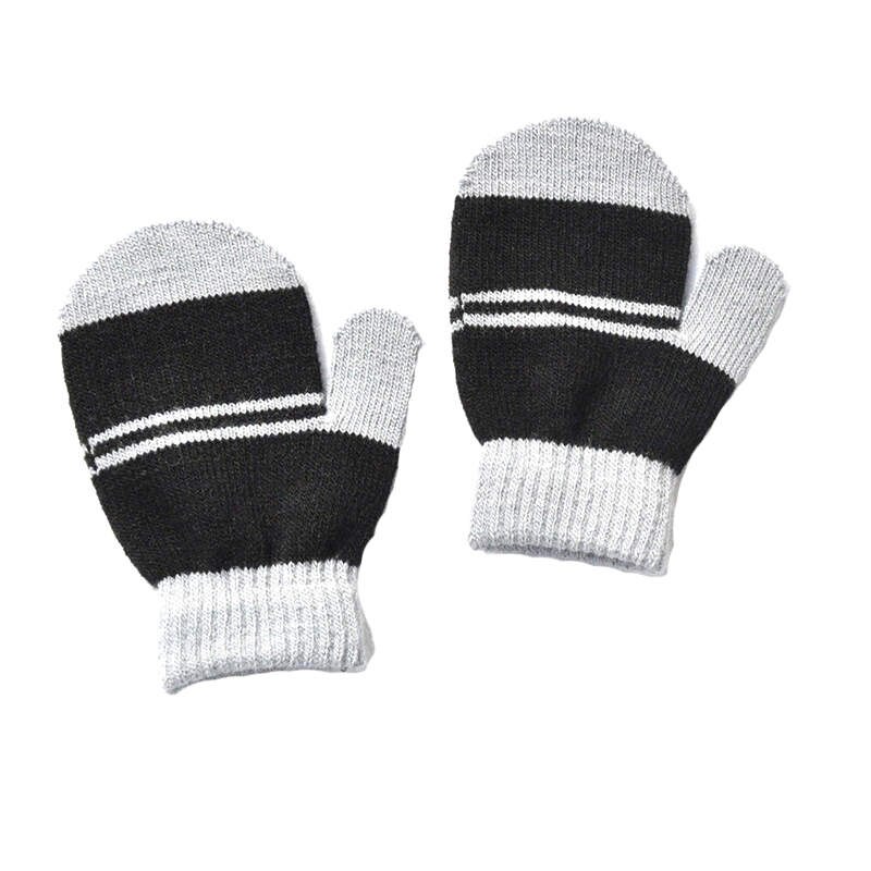 Warmom Baby Knitting Warm Soft Gloves Kids Boy Girl Stripe Pattern Mittens Children Boys Girls Gloves Soft Knitting for 1-4Y: T1