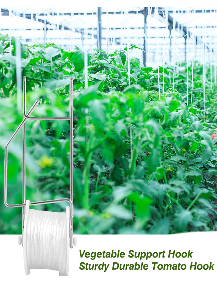 Pflanzen Rolle Haken robust Langlebig Gewächshaus Gemüse Stent Unterstützung Clips Hängen Garten Tomaten Haken Dekoration Neue