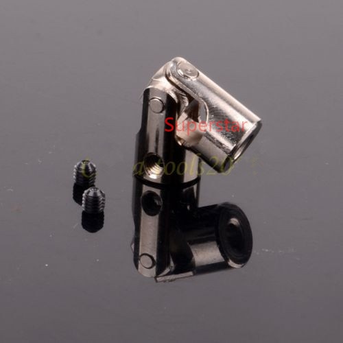 6mm Shaft Coupling Motor connector DIY Stainless Steel Universal Joint + screws