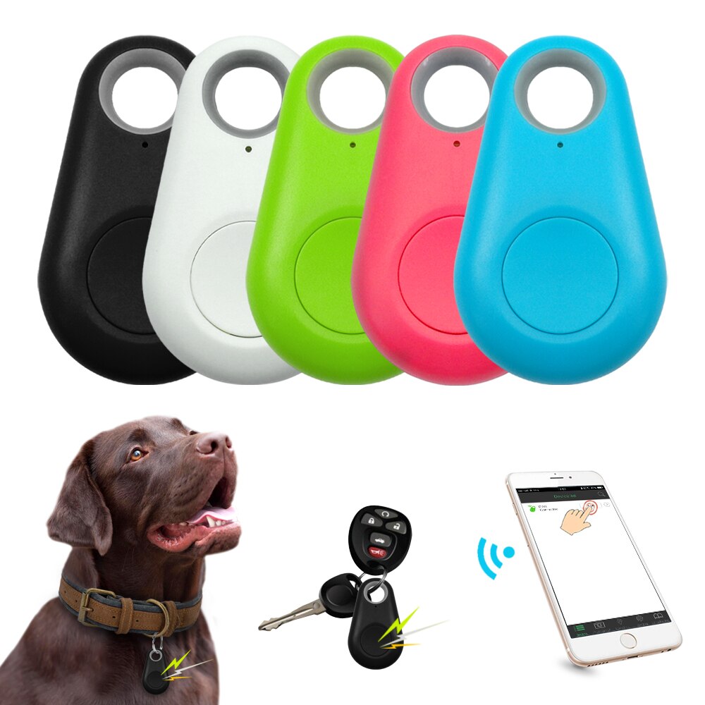 Rastreador GPS para mascotas, accesorio mini localizador bluetooth inteligente, resistente al agua, anti pérdida para perro, gato, niños, llaves del coche o casa, cartera