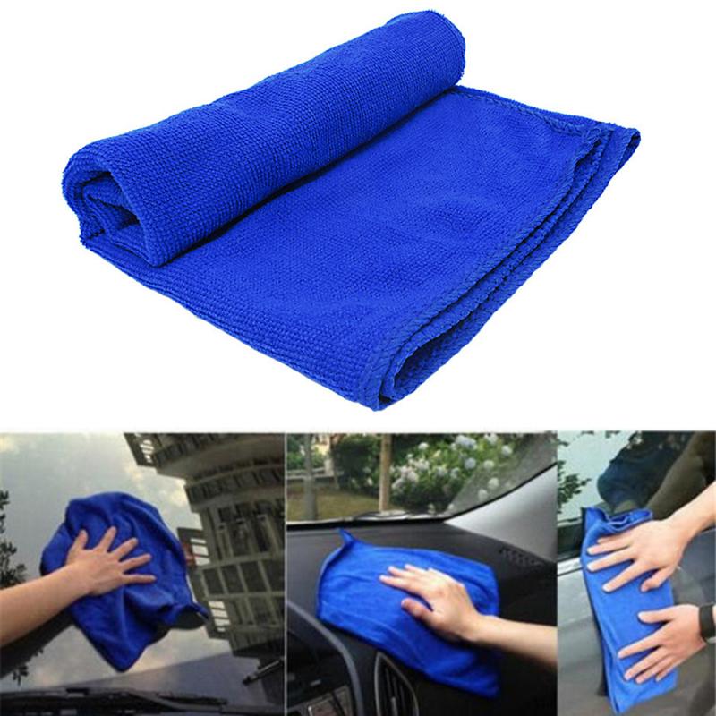 1pc mikrofiber håndklæde bilpleje polering vask håndklæder plys vask tørre håndklæde tyk plys polyester fiber bil rengøringsklud