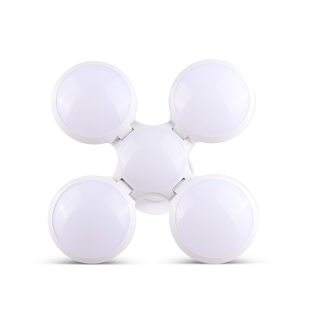 LED Garage Lights Deformable 40W LED Basement Lights E27 LED Light Bulb Ceiling Lighting Daylight Lamps with 4 Adjustable Panels