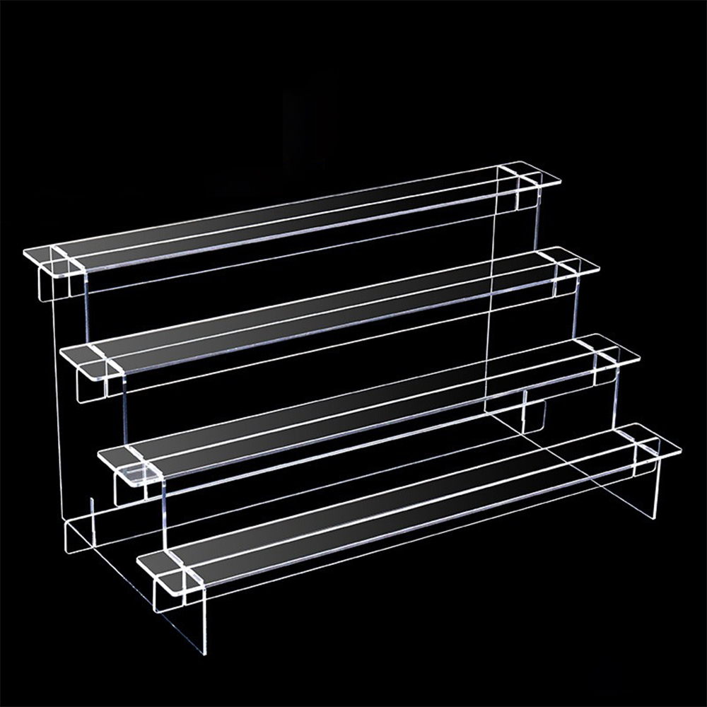 Transparent Shelf Organizers Display Stand Holder Figures Collectibles Storage Rack Perfumes Doll Removable Accessories