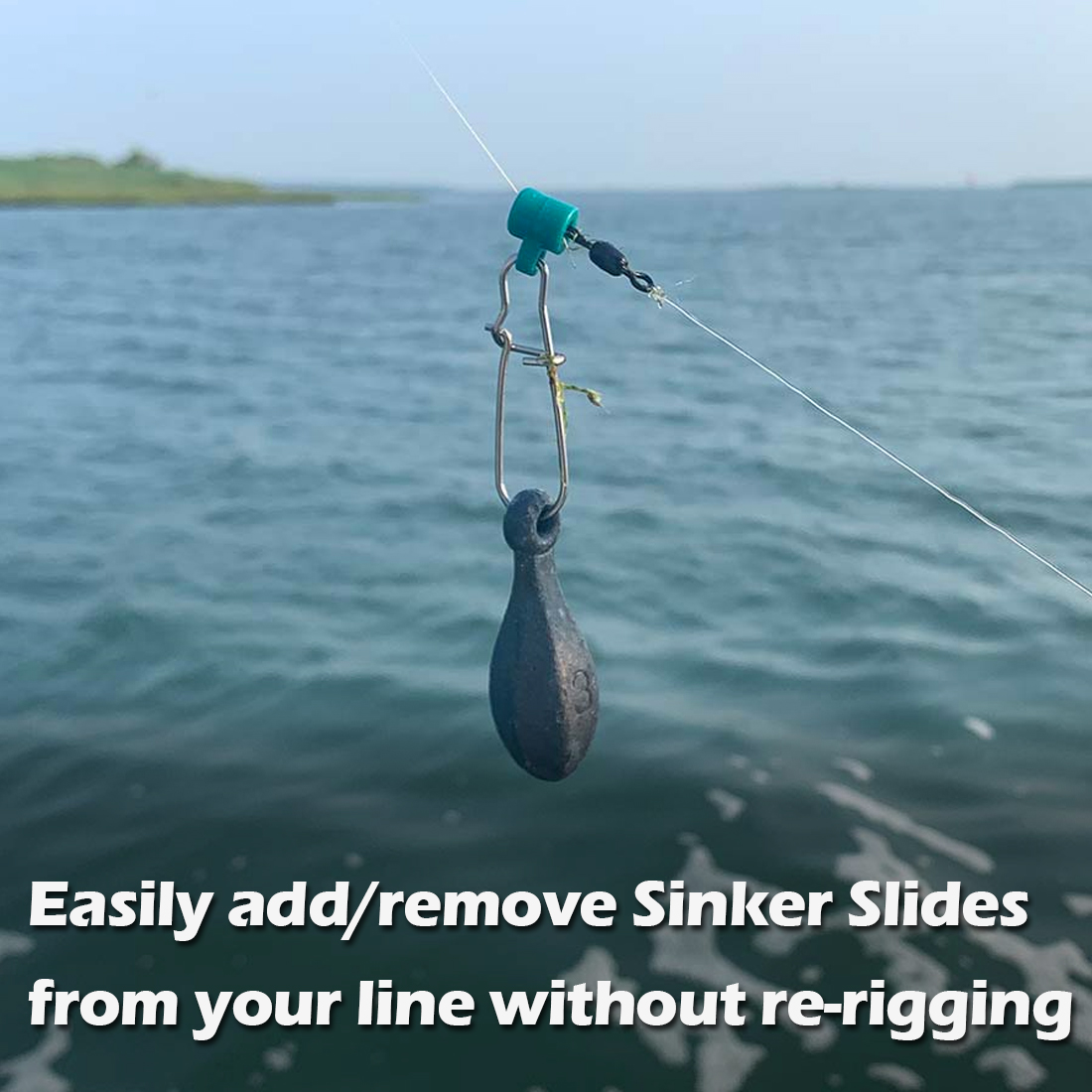 FishTrip Fishing Line Sinker Slides Catfish Swivels Snap Accessories for Drift Fishing & Trolling