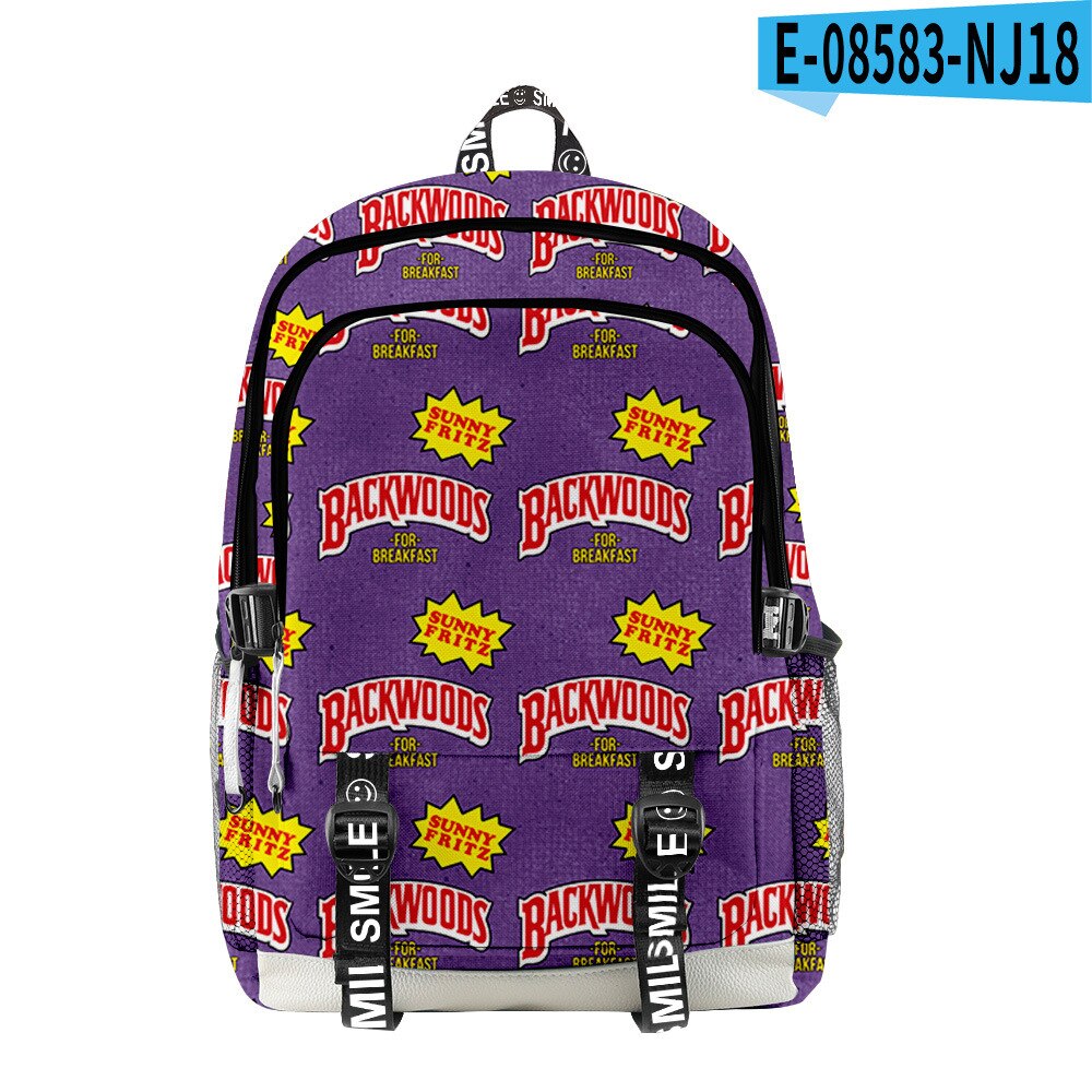 Backwoods 3d Printed Backpack School Student Casual Book Backpack Laptop Bag: K