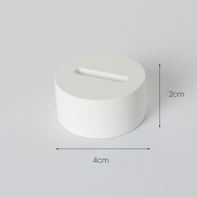 White Gypsum Ring Display Holder Jewelry Display Stand Ring Display Rack: WHITE