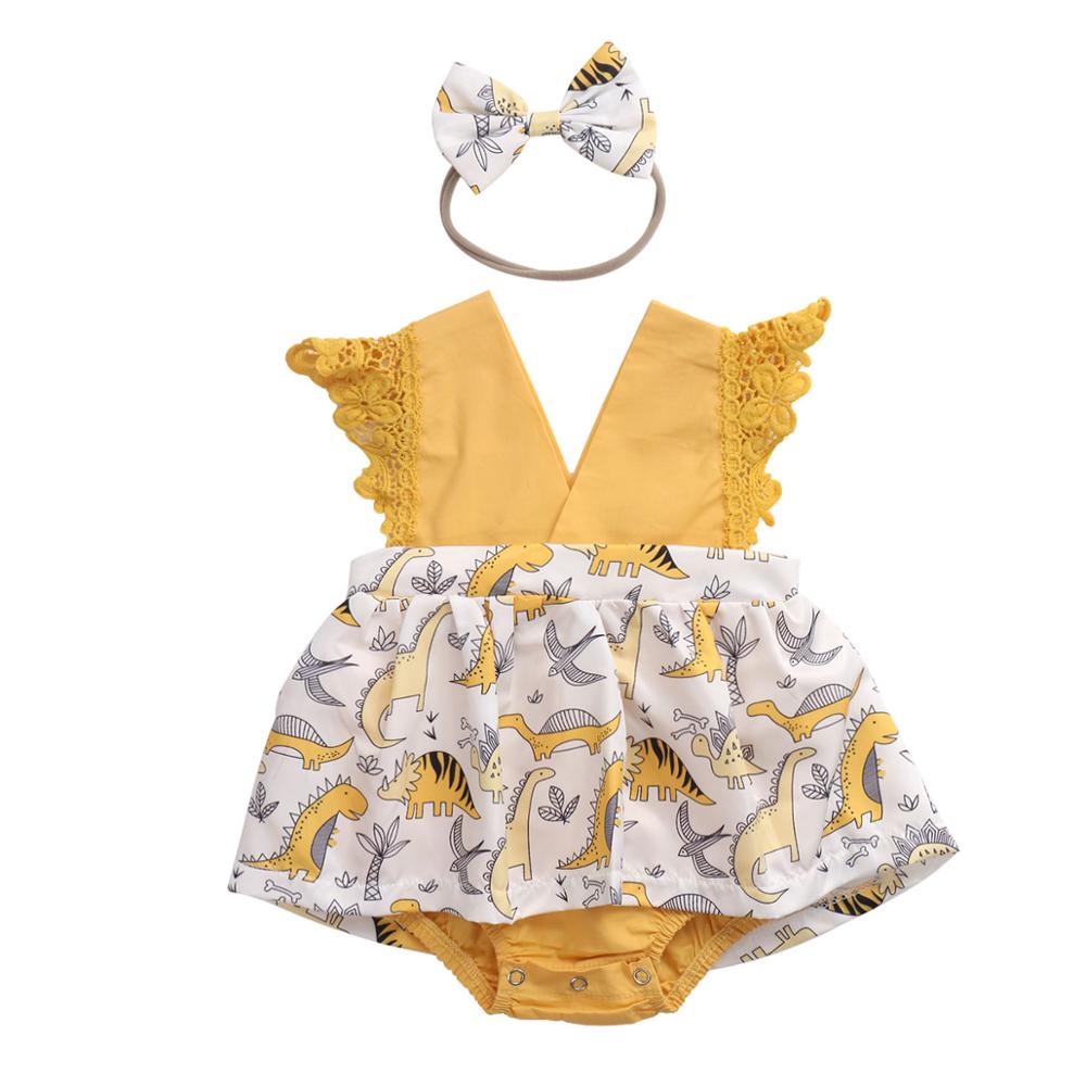 2 stk baby pige kjole sæt spansk stil frilly bows pandebånd trusser: 2 / 6m