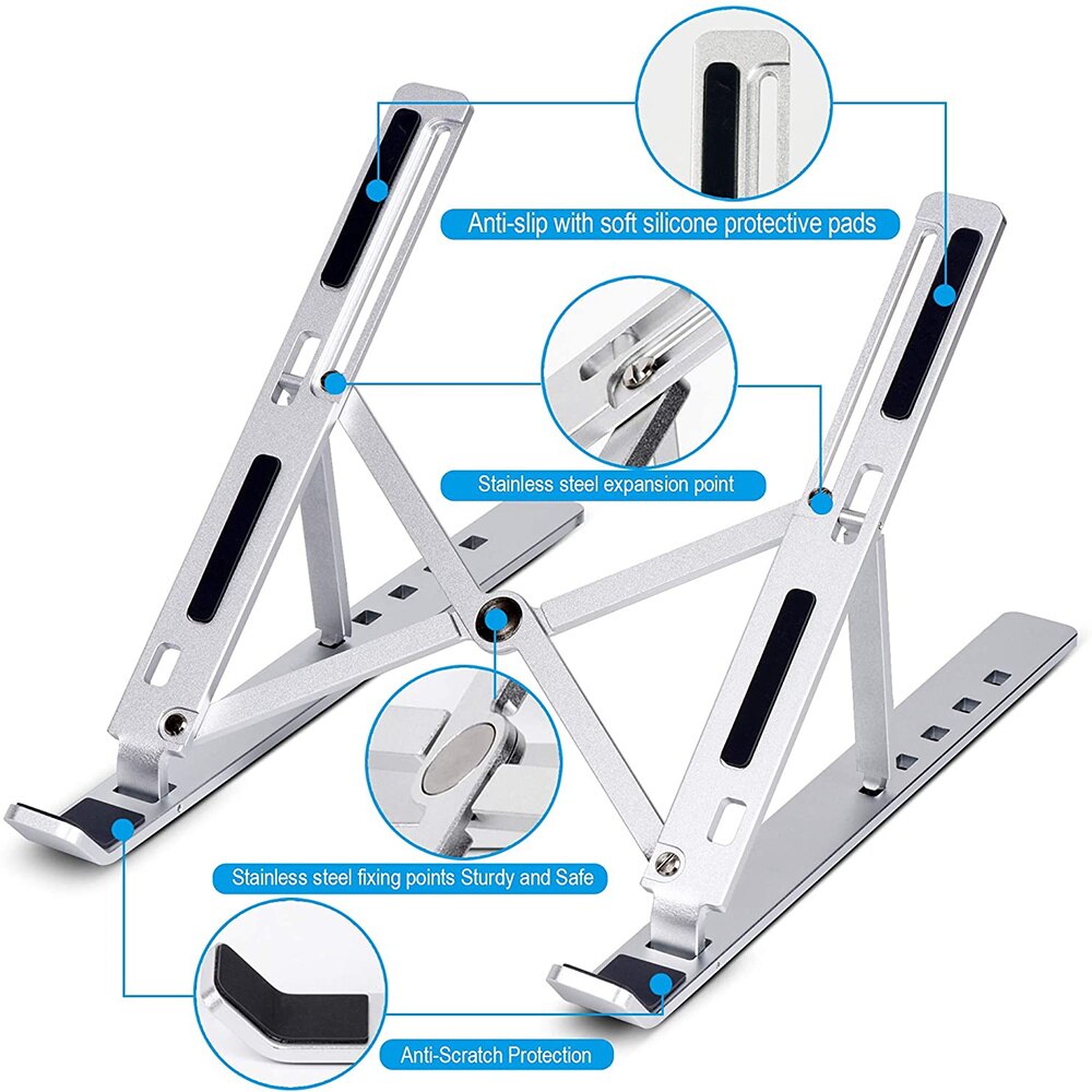 Portable Laptop Adjustable Stand Base Laptop Table Support Notebook Holder for Macbook Pro Computer Stand Tablet Bracket