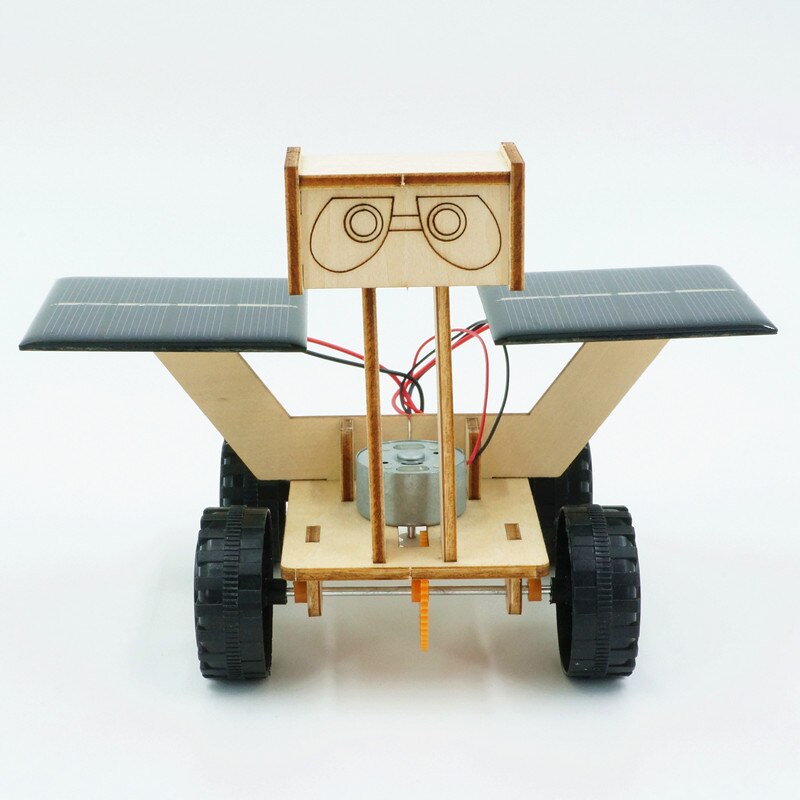 Assembly Solar Power Moon Rover Robot Model Scientific Experiment Kids DIY Toy