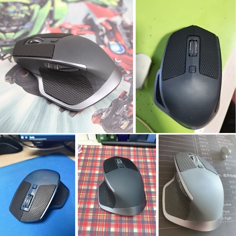 Mouse fai-da-te elastici antiscivolo raffinati impugnature laterali per logitech MX Master 2S pelle del Mouse cuscinetti resistenti al sudore AXYB resistente al nastro