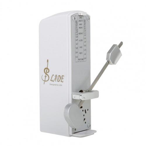Retro Pretty Universal Mechanical Musical Metronome Rust-proof Musical Metronome Highly Accurate for Other Instruments:  White