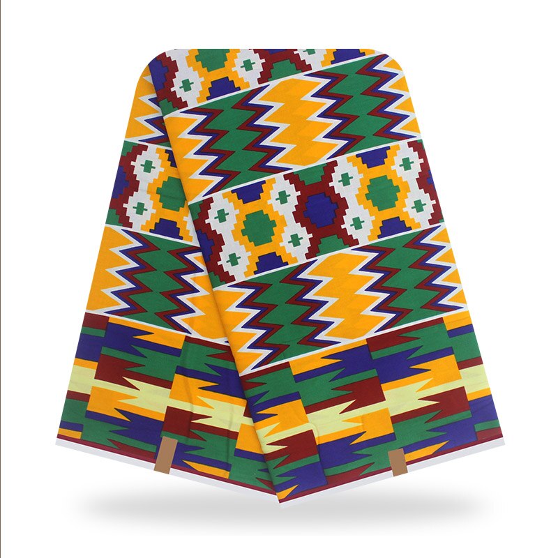 Afrikaanse Originele Wax 100% Katoen Afrikaanse Stof Wax Kente Print Stof 6Yards Van Naaien Stof: color1