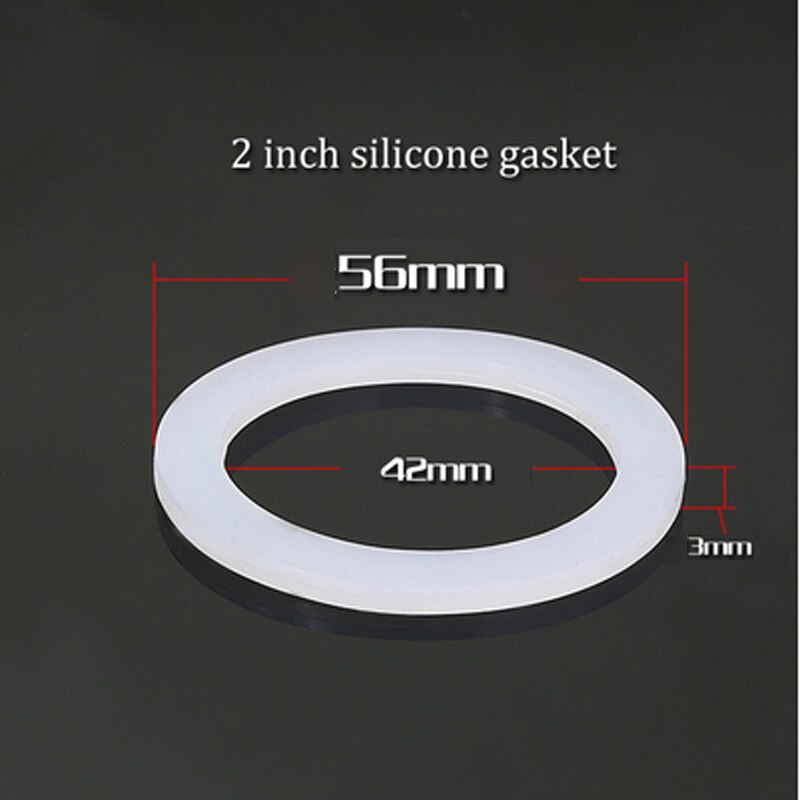 10 PCS DN8/10/15/20/25/32/40 Silicone Gasket Flat Sealing Washer Spacer For 1/4" 3/8" 1/2" 3/4" 1" 1-1/4" 1-1/2" BSP NPT Fitting: DN50