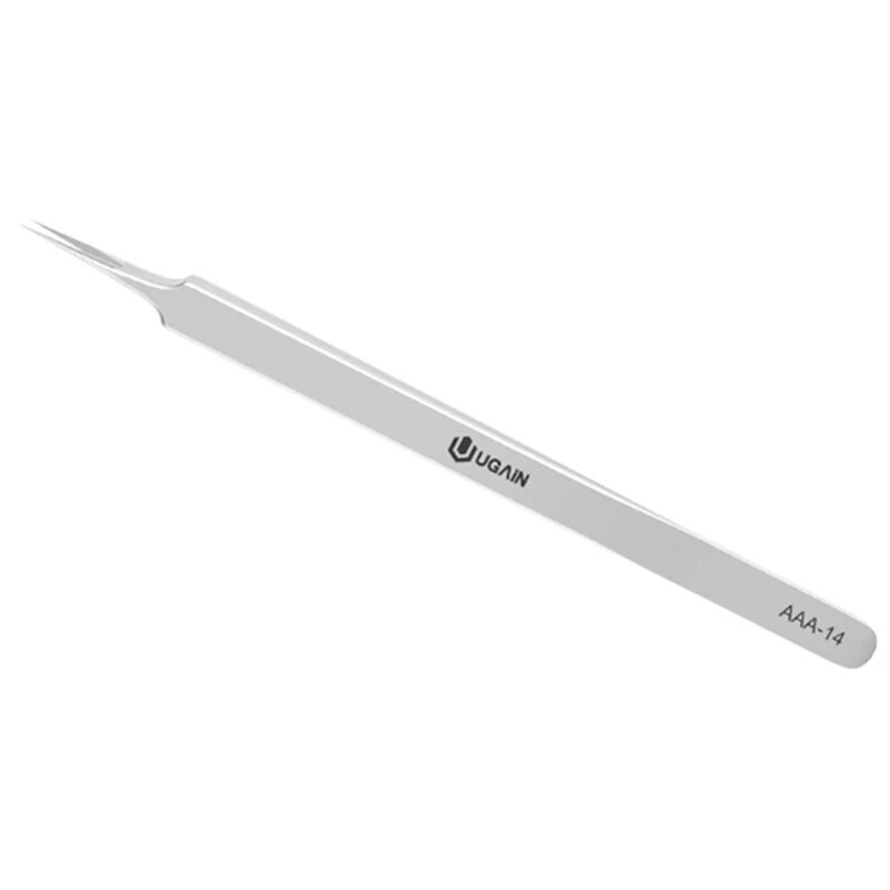 Metal anti-static straight tip tweezers sharp point Lengthen precision welding electronic ESD tweezers for soldering smd tools