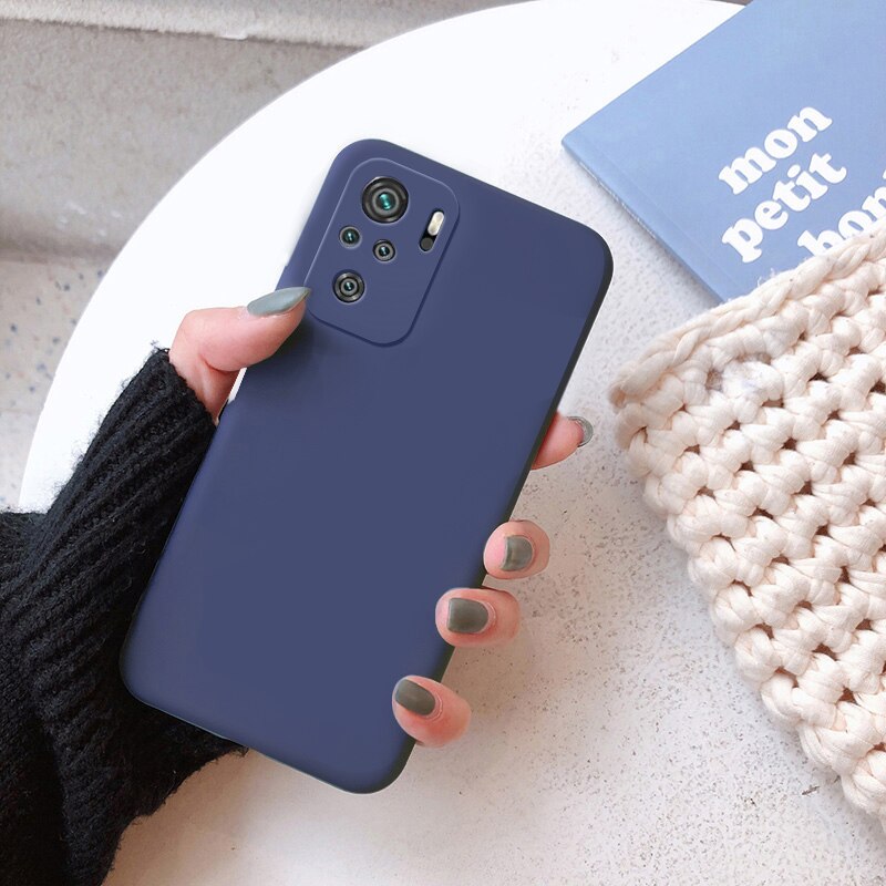 Funda protectora de cámara para xiaomi redmi note 10, 10S pro max, 6,43 pulgadas, fina, mate, suave, tpu, sin huella dactilar: Redmi Note 10Pro Max / deep blue