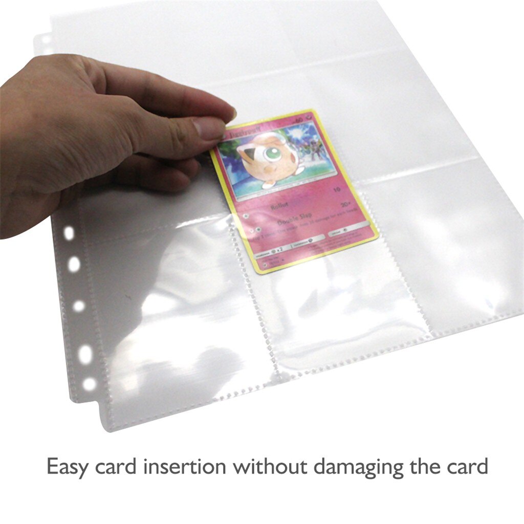 5/10/20/30/50pcs Trading Gaming Card Sleeves Storage Wallets Album Pages Collection Coin Holders Wallets Sleeves Photo Albums