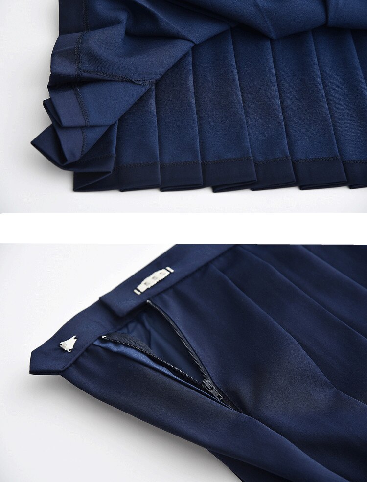 Meisjes schooluniform met lange mouwen, witte sneeuw, jk-uniform, japanse zachte schoolkleding, matrozenuniform met lange mouwen, d --0192